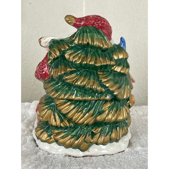 Fitz and Floyd Omnibus Forst Festival Guita Santa Cookie Jar - Picture 5 of 9